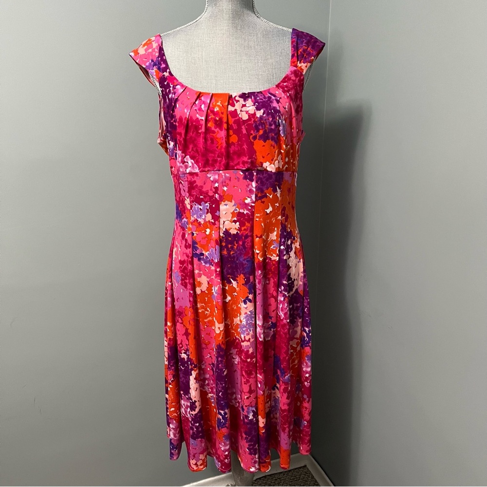 LONDON STYLE COLLECTION cocktail dress size large pleated bodice wedding